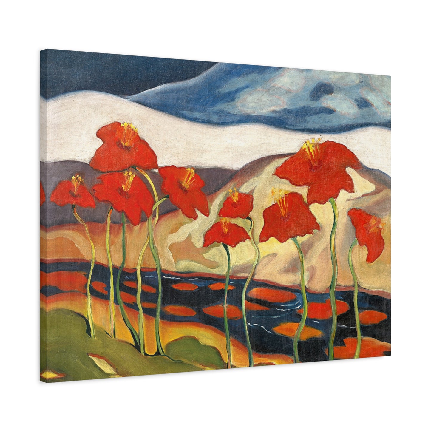 Canvas ~ Landscape with flowers - Nirvana (Zolo Palugyay 1930)