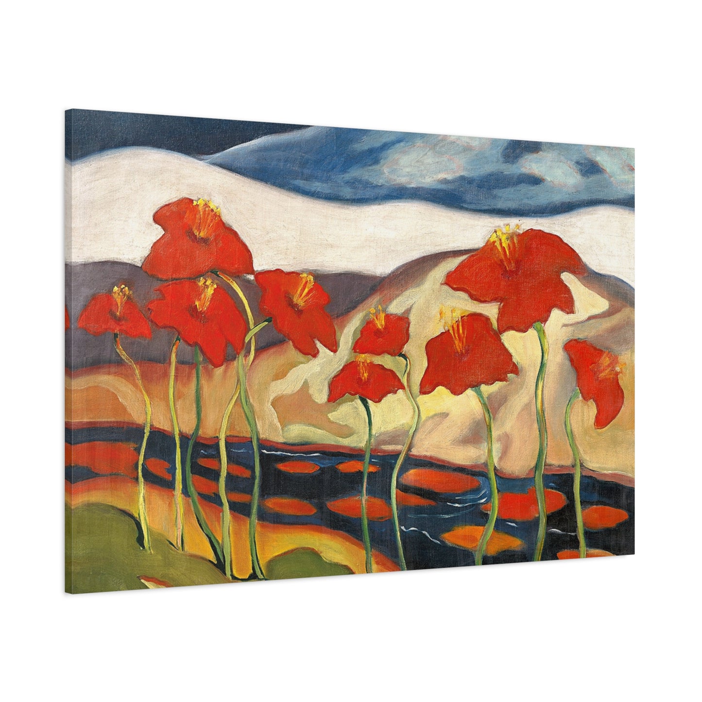 Canvas ~ Landscape with flowers - Nirvana (Zolo Palugyay 1930)