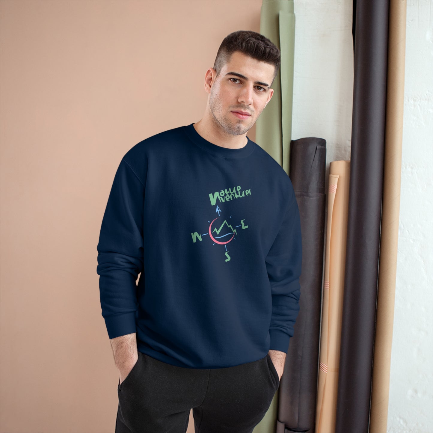 ECO-Friendly CHAMPION Sweatshirt (Unisex) ~ Nature Venturer's Compass