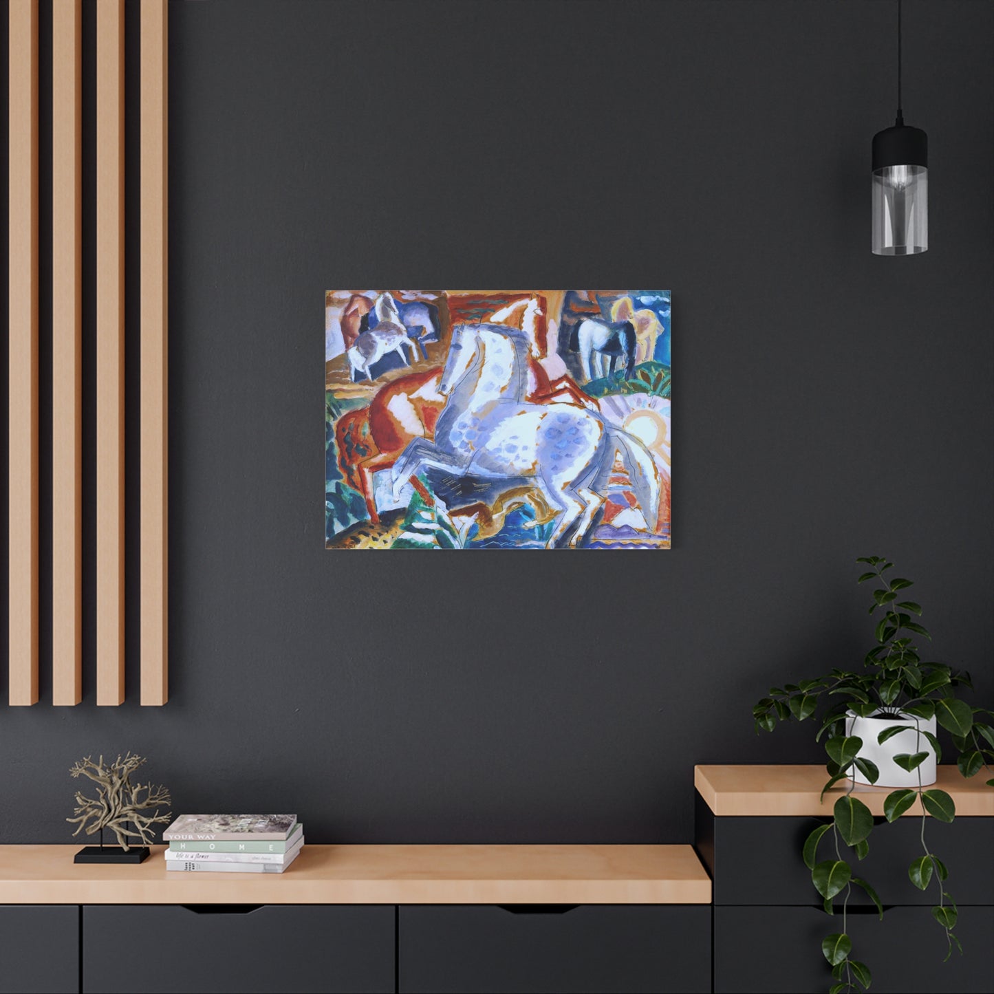 Canvas ~ Horses in Landscape (Leo Gestel 1928)