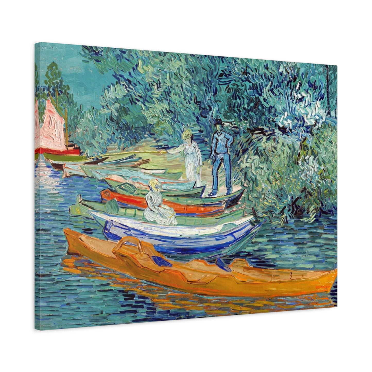 Canvas ~ Bank of the Oise at Auvers (Vincent van Gogh 1890)