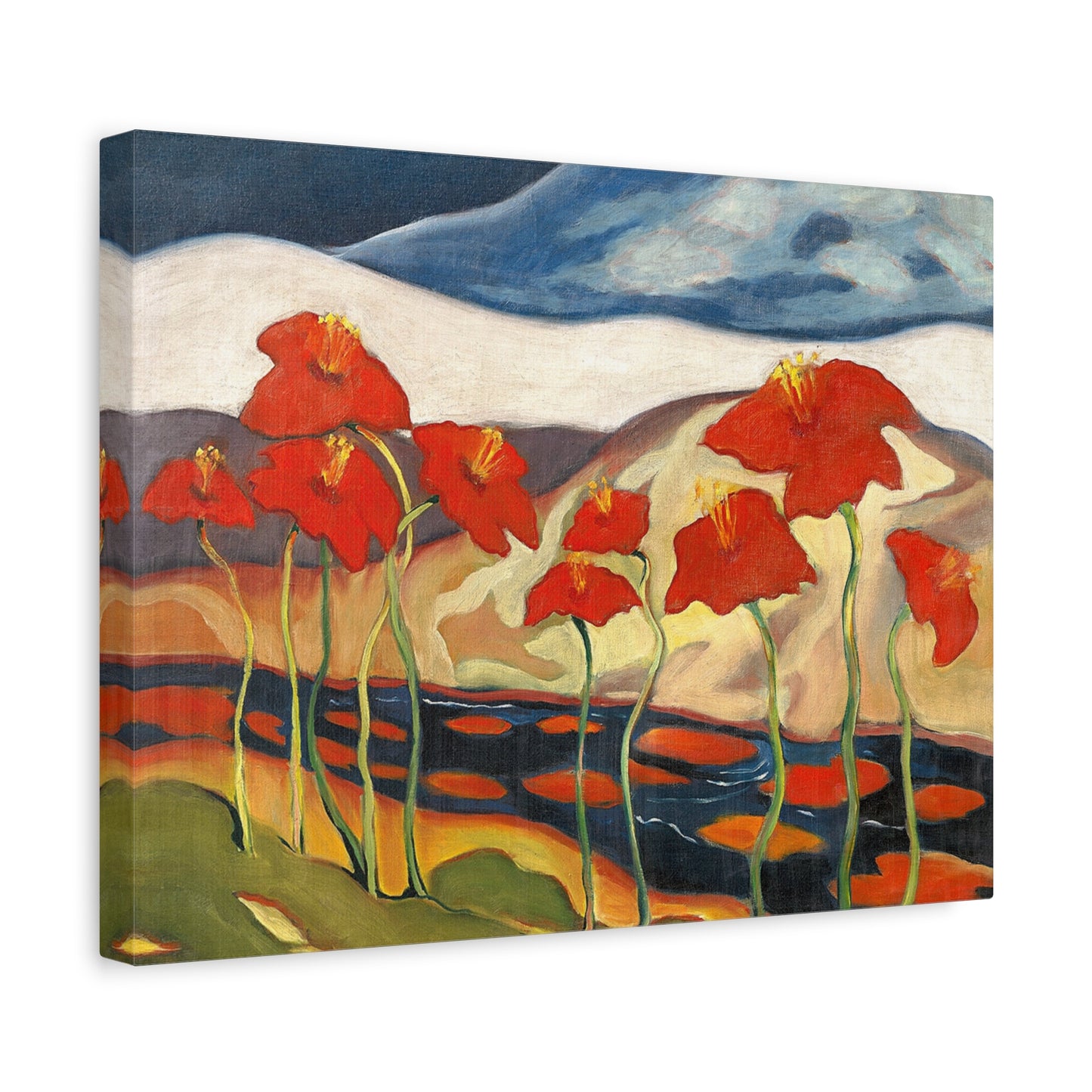Canvas ~ Landscape with flowers - Nirvana (Zolo Palugyay 1930)