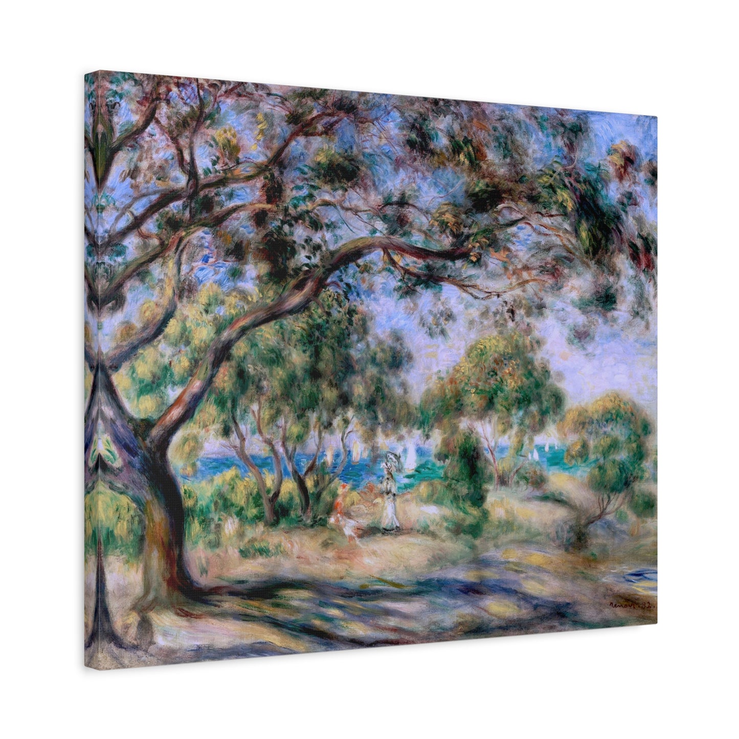 Canvas ~ Paysage Bois de la Chaise (Pierre-Auguste Renoir 1892)