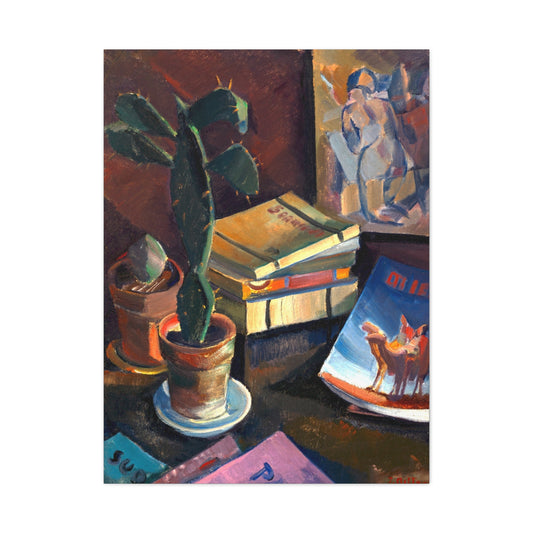 Canvas ~ Books on a Table (Ilmari Aalto 1928)