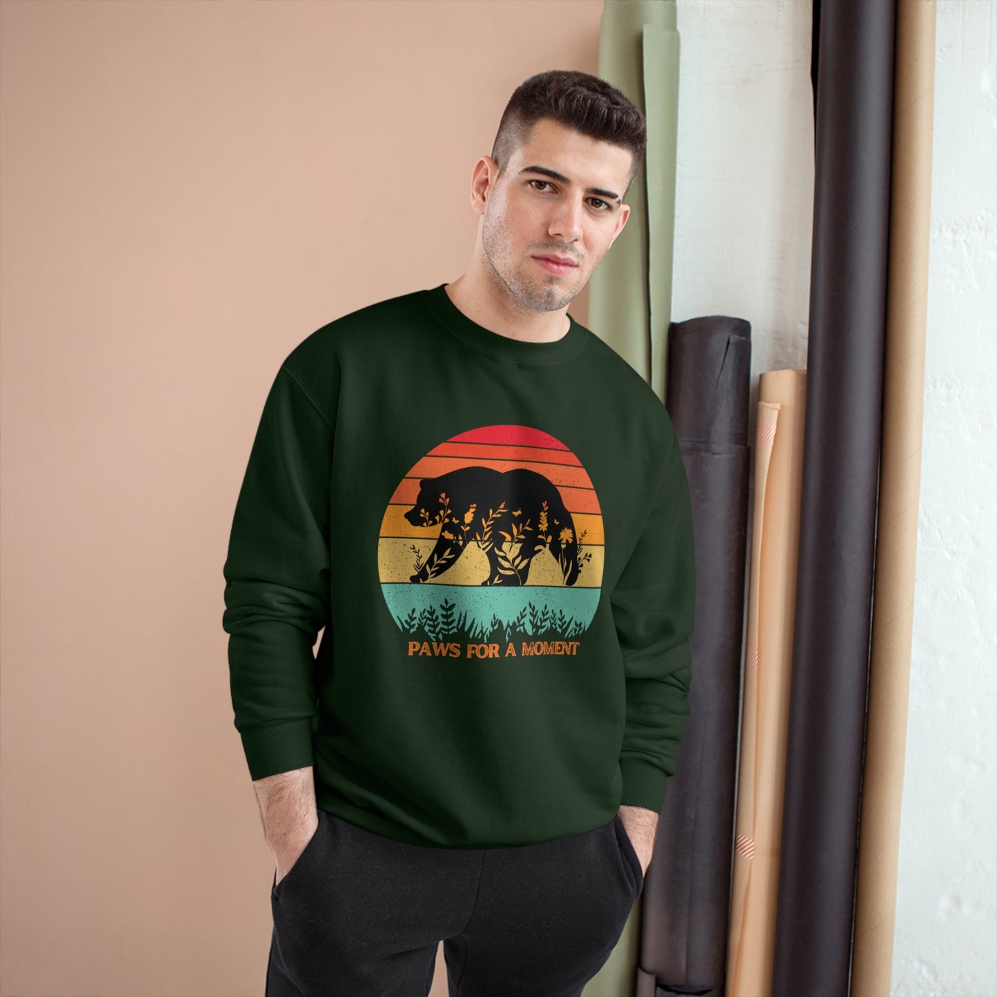 ECO-Friendly CHAMPION Sweatshirt (Unisex) ~ Paws For A Moment