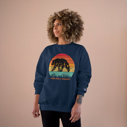 ECO-Friendly CHAMPION Sweatshirt (Unisex) ~ Paws For A Moment