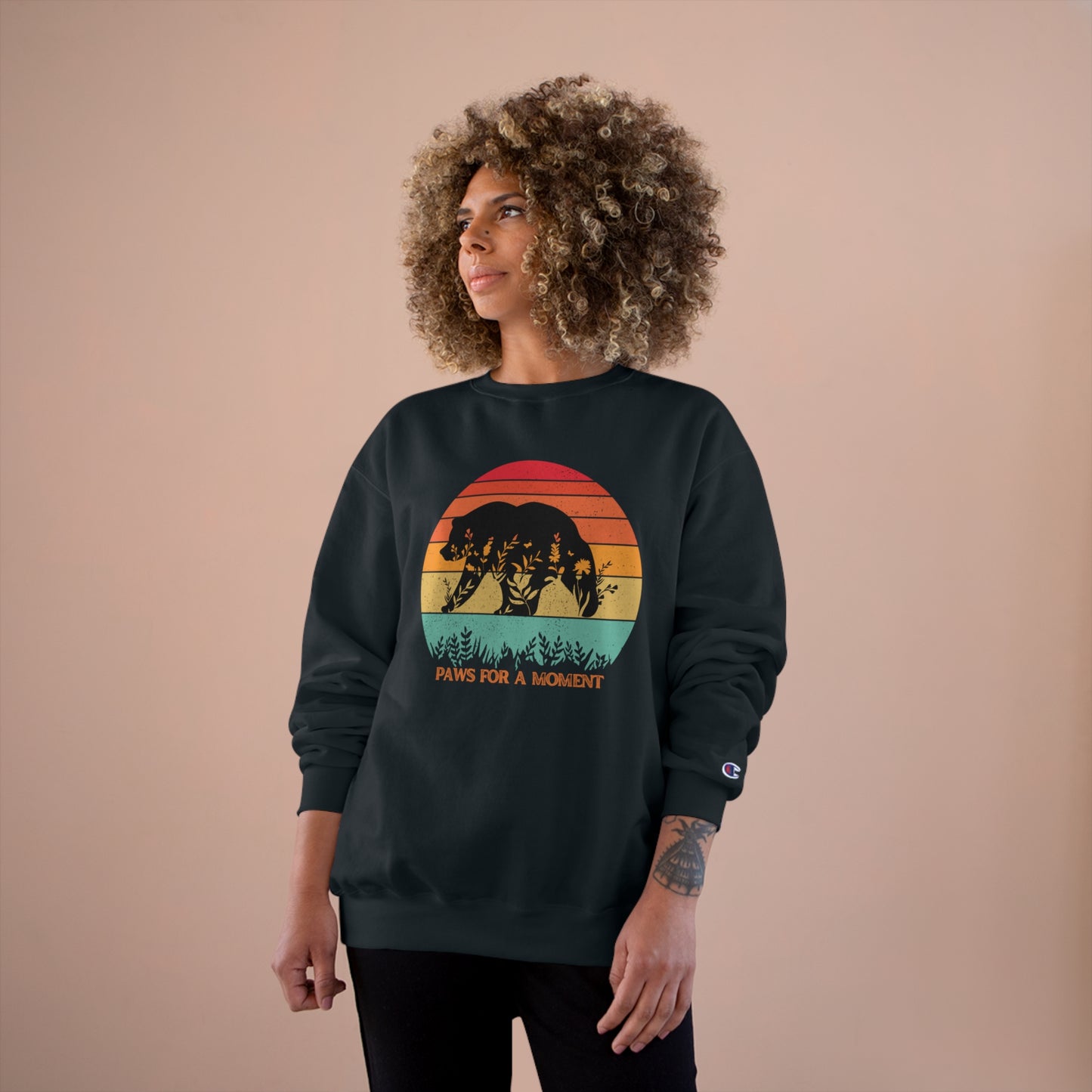 ECO-Friendly CHAMPION Sweatshirt (Unisex) ~ Paws For A Moment