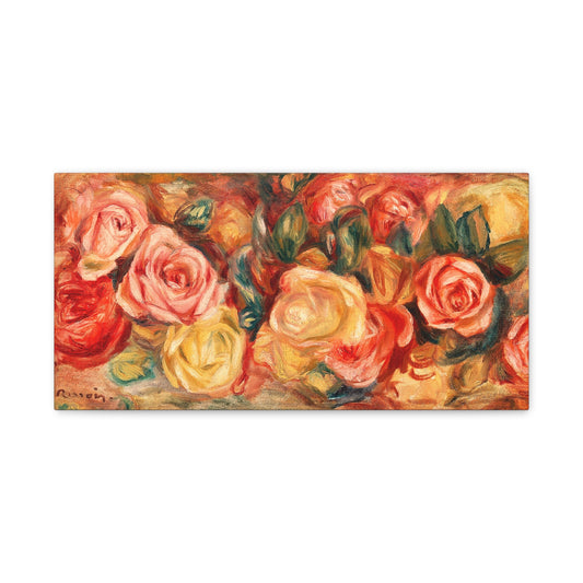 Canvas ~ Roses (Pierre-Auguste Renoir 1912)
