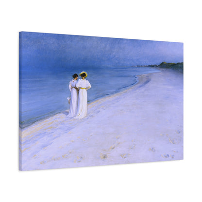 Canvas ~ Summer Evening on Skagen's Beach (Severin Krøyer 1893)