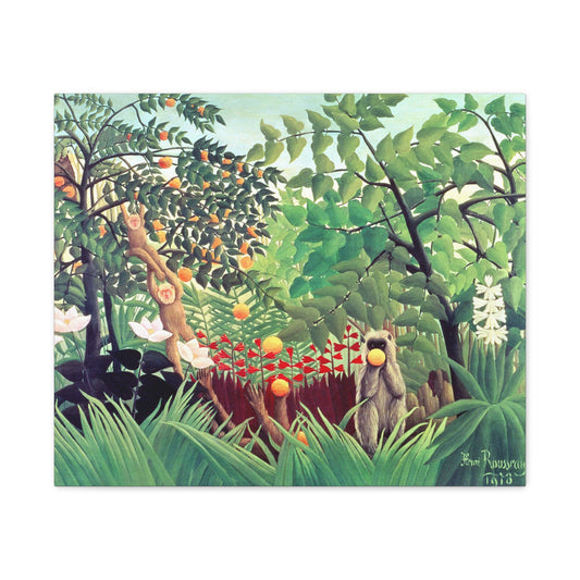 Canvas ~ Exotic Landscape (Henri Rousseau 1910)