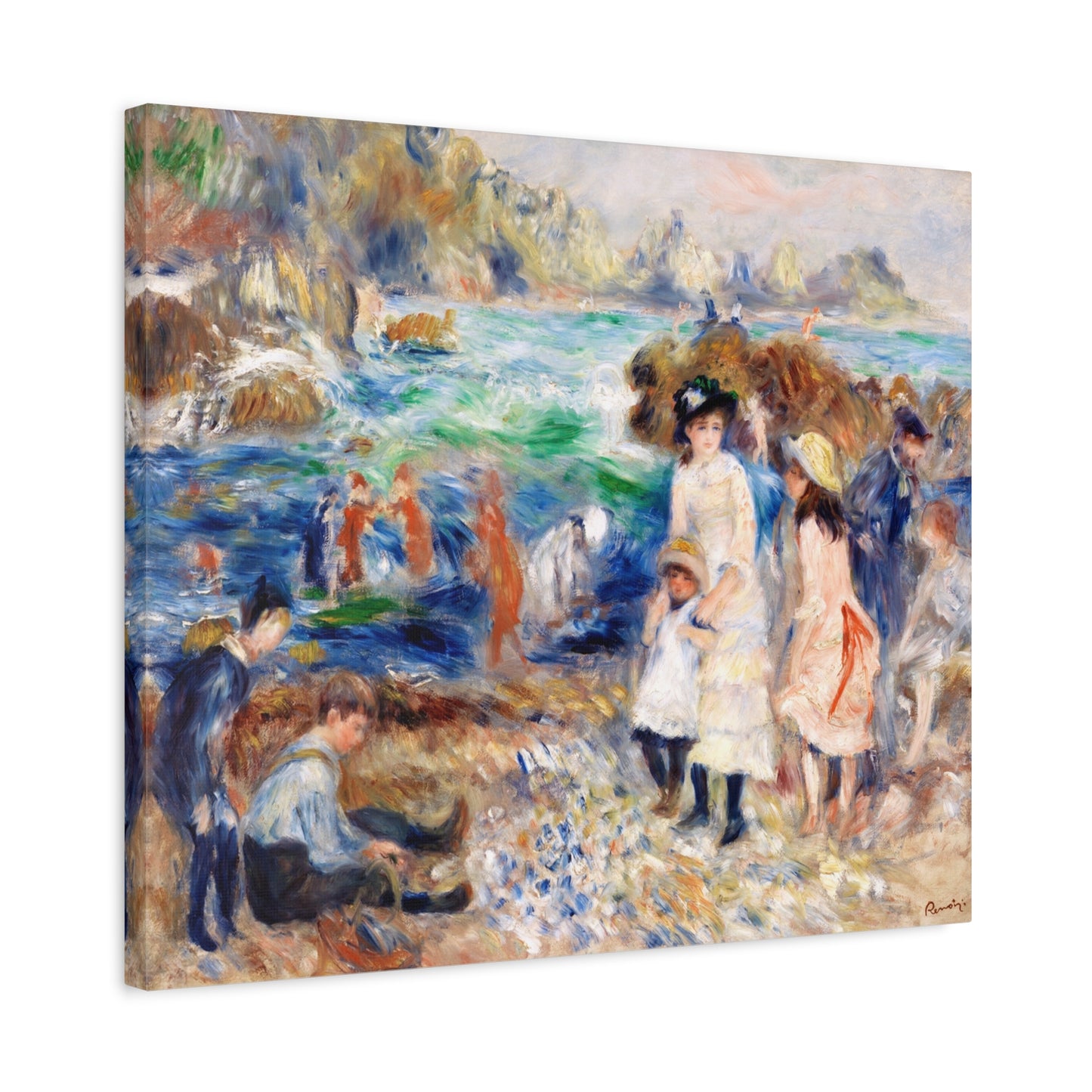 Canvas ~ Children on the Seashore (Pierre-Auguste Renoir 1883)