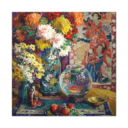 Canvas ~ Fish, Fruits and Flowers (Kathryn E. Cherry 1923)