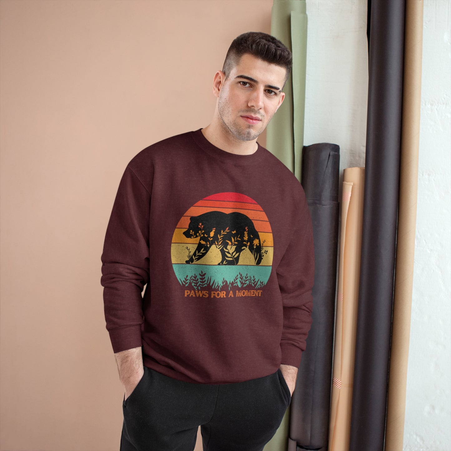 ECO-Friendly CHAMPION Sweatshirt (Unisex) ~ Paws For A Moment