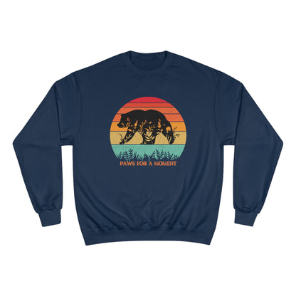 ECO-Friendly CHAMPION Sweatshirt (Unisex) ~ Paws For A Moment