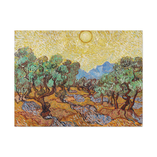 Canvas ~ Olive Trees (Vincent Van Gogh 1889)