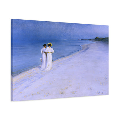 Canvas ~ Summer Evening on Skagen's Beach (Severin Krøyer 1893)