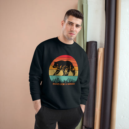 ECO-Friendly CHAMPION Sweatshirt (Unisex) ~ Paws For A Moment