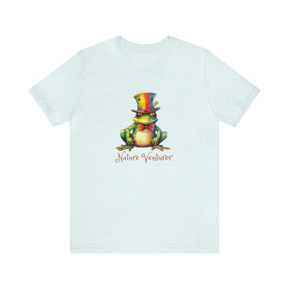 T-shirt (Unisex) ~ Nature Venturer Frog in a Rainbow Hat