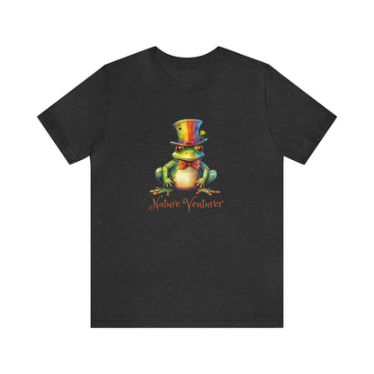 T-shirt (Unisex) ~ Nature Venturer Frog in a Rainbow Hat