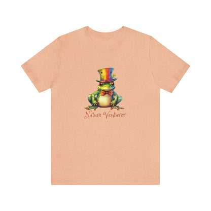 T-shirt (Unisex) ~ Nature Venturer Frog in a Rainbow Hat