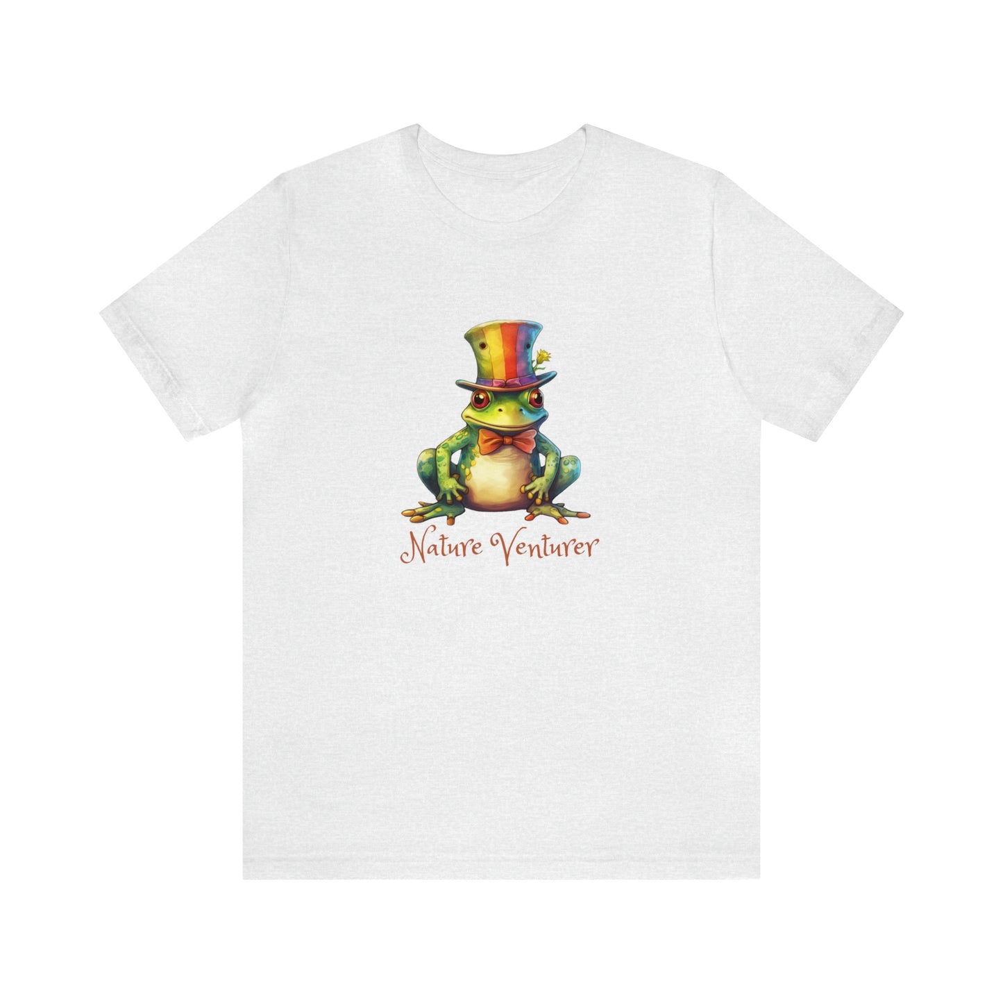 T-shirt (Unisex) ~ Nature Venturer Frog in a Rainbow Hat